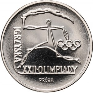 PRL, 100 złotych 1980, Igrzyska XXII Olimpiady, PRÓBA, nikiel