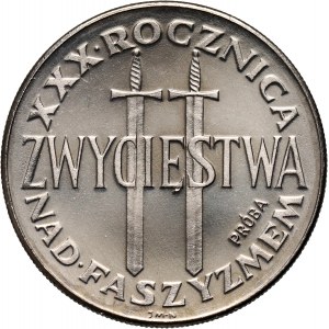 PRL, 200 złotych 1975, XXX. zwycięstwa nad faszyzmem, PRÓBA, nikiel