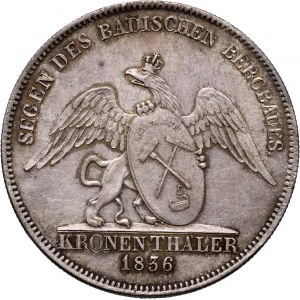 Germany, Baden, Karl Leopold, Thaler 1836