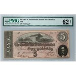 Confederate States of America, 5 Dollars 17.02.1864, series F