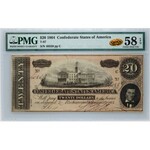 Confederate States of America, 20 Dollars 17.02.1864, series C