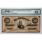 Confederate States of America, 50 Dollars 17.02.1864, series ZA