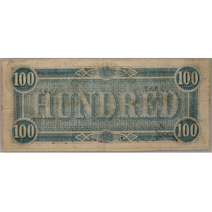 Skonfederowane Stany Ameryki, 100 dolarów 17.02.1864, seria A