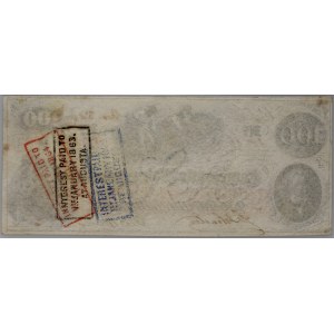 Confederate States of America, 100 Dollars 1862-63, series Y