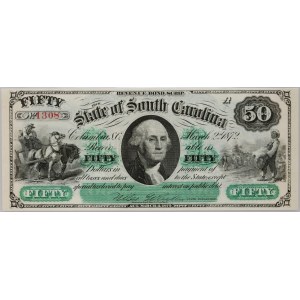 South Carolina, Columbia, 50 Dollars 2.03.1872, series A