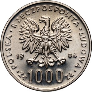PRL, 1000 złotych 1984, Wincenty Witos, PRÓBA, nikiel