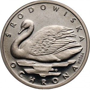 PRL, 1000 złotych 1984, Łabędź, PRÓBA, nikiel