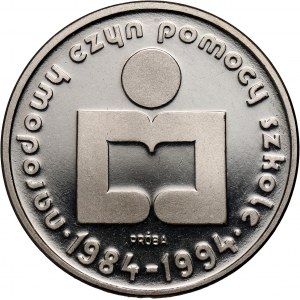 PRL, 1000 złotych 1986, Narodowy Czyn Pomocy Szkole, PRÓBA, nikiel