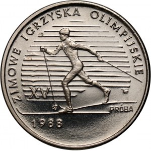 PRL, 1000 złotych 1987, XV ZIO 1988, PRÓBA, nikiel