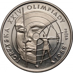 PRL, 1000 złotych 1987, Igrzyska XXIV Olimpiady 1988, PRÓBA, nikiel