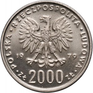 PRL, 2000 złotych 1979, Mieszko I, PRÓBA, nikiel