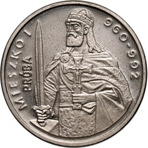 PRL, 2000 złotych 1979, Mieszko I półpostać, PRÓBA, nikiel