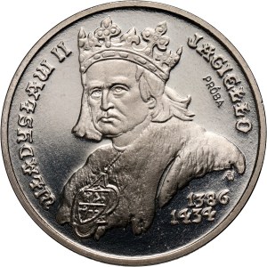 PRL, 5000 złotych 1989, Władysław II Jagiełło, PRÓBA, nikiel