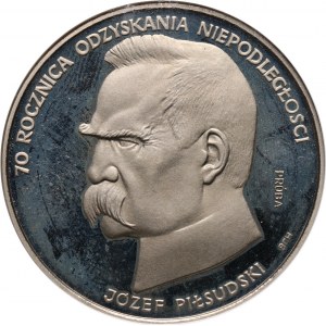 PRL, 50000 złotych 1988, Józef Piłsudski, PRÓBA, nikiel