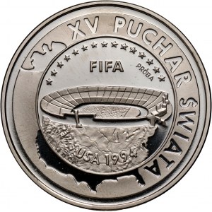 III RP, 1000 złotych 1994, XV Puchar Świata - FIFA - USA 1994, PRÓBA, nikiel
