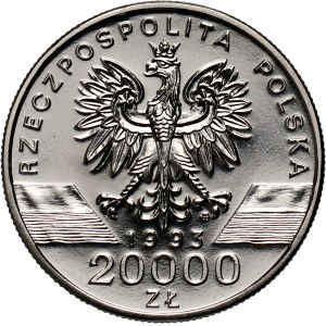 III RP, 20000 złotych 1993, Jaskółki, PRÓBA, nikiel