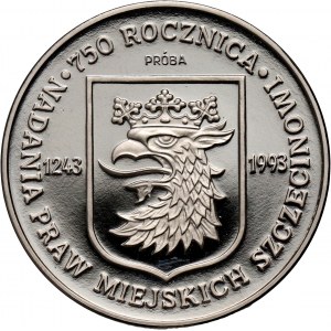 III RP, 200000 złotych 1993, Szczecin , PRÓBA, nikiel