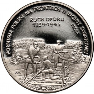 III RP, 200000 złotych 1993, Ruch Oporu 1939-1945, PRÓBA, nikiel