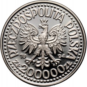 III RP, 200000 złotych 1994, Monte Cassino, PRÓBA, nikiel