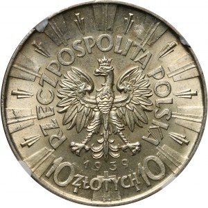 II RP, 10 złotych 1939, Warszawa, Józef Piłsudski