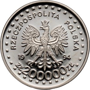 III RP, 200000 złotych 1994, 200. rocznica Powstania Kościuszkowskiego, PRÓBA, nikiel