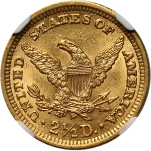 USA, 2 1/2 Dollars 1902, Philadelphia, Liberty Head