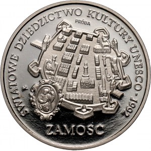 III RP, 300000 złotych 1993, UNESCO - 1992 - Zamość, PRÓBA, nikiel