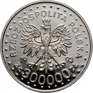 III RP, 300000 złotych 1993, UNESCO - 1992 - Zamość, PRÓBA, nikiel