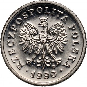 III RP, 20 groszy 1990, PRÓBA, nikiel