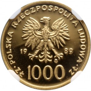 PRL, 1000 złotych 1989, Jan Paweł II