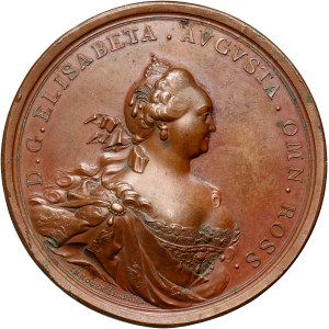 Rosja, Elżbieta, medal z 1741 roku na pamiątkę wstąpienia na tron