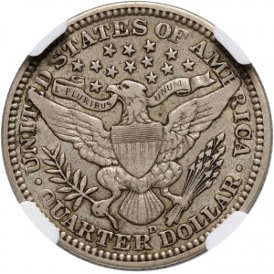 USA, 25 Cents 1911 D, Denver, Barber