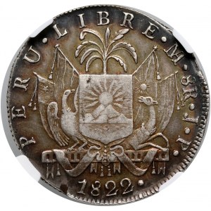 Peru, 8 reali 1822 JP, Lima