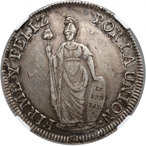 Peru, 8 Reales 1835 MT, Lima