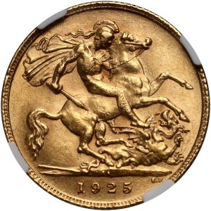 South Africa, George V, 1/2 Sovereign 1925 SA
