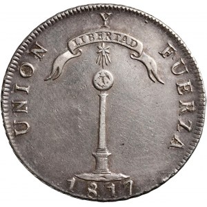 Chile, Peso 1817, Santiago, Centered Y