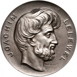 II RP, medal z 1933 roku, Belgia, Królewska Biblioteka Belgijska, Joachim Lelewel