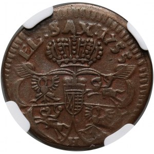 August III, grosz 1755 H, Gubin