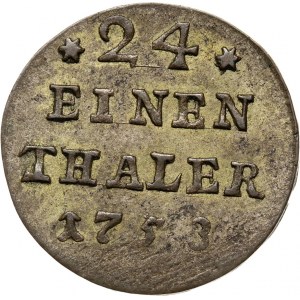 August III, 1/24 talara (grosz) 1753, Lipsk