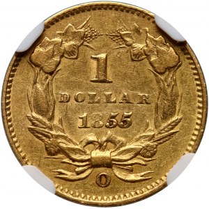 Stany Zjednoczone Ameryki, dolar 1855 O, Nowy Orlean