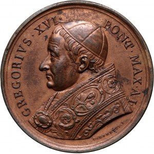 Watykan, medal z 1831 roku, Wybór Grzegorza XVI na Papieża