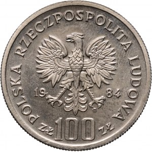 PRL, 100 złotych 1984, Wincenty Witos, PRÓBA, miedzionikiel