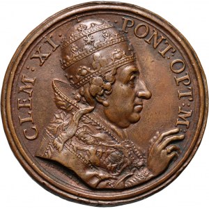 Vatican, Clemens XI, Medal from 1702, Basilica of the Twelve Apostles