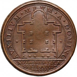 Vatican, Clemens XI, Medal from 1702, Basilica of the Twelve Apostles
