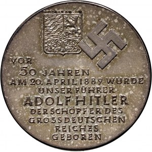 Germany, III Reich, Medal from 1939, 50th anniversary of birth of Adolf Hitler, Berlin