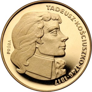 PRL, 500 złotych 1976, Tadeusz Kościuszko, PRÓBA, złoto