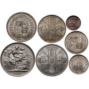 Great Britain, Victoria, Jubillee Coinage set, 1887