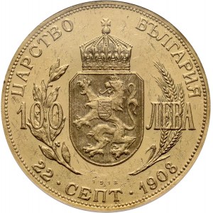 Bulgaria, Ferdinand I, 100 Leva 1912