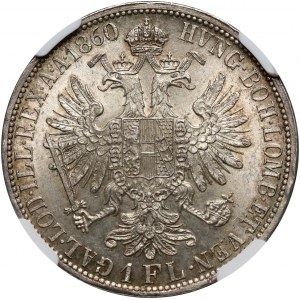 Austria, Franz Joseph I, Florin 1860 A, Vienna
