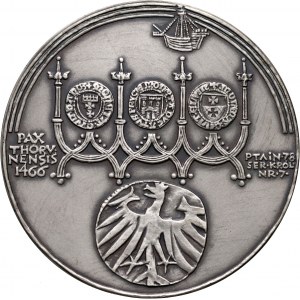 PRL, Seria królewska PTAiN, medal, Kazimierz Jagiellończyk, SREBRO